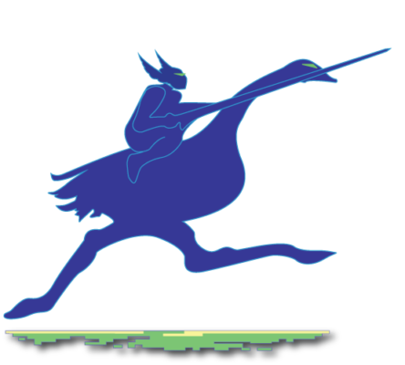 ostrich-running-fast Ostrich Paladin. Purely decorative.